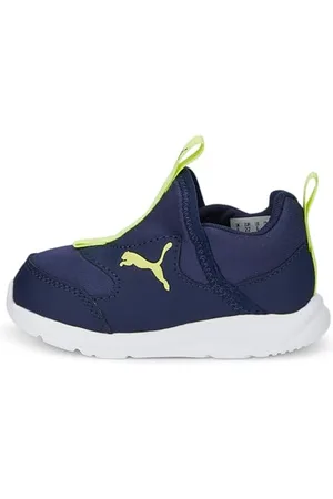 PUMA Unisex Baby Fun Racer Slip ON INF Sneaker, Peacoat-Light Lime, 20 EU