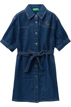 Benetton Mädchen und Mädchen 4ad6cv025 Kleid, , XXL