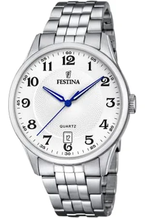 Festina Herren Analog Quarz Uhr mit Edelstahl Armband F20425/1