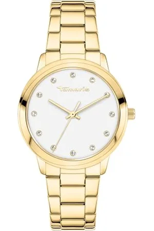 Tamaris Damen Analog Quarz Uhr mit Edelstahl Armband TT-0154-MQ