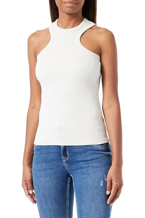 Replay Damen Top mit Stretch, (Weiß), XXS