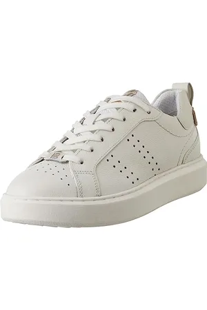 Bagatt Damen GIndiaa Sneaker, White/Gold, 39 EU