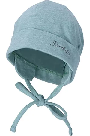 Sterntaler OCS Beanie melange - weiche Beanie Mütze aus Melange Singlejersey (Bio) - Unisex Kopfbedeckung mit Ohrenklappen - Baby und Kinder Übergangsmütze zum Binden - , Größe 41
