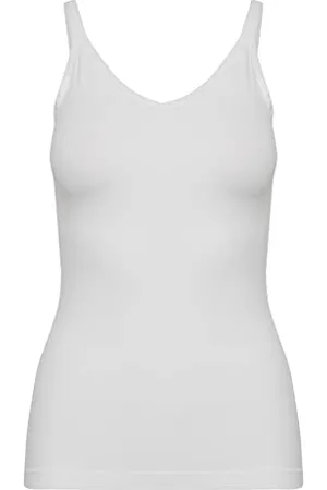 Part Two Damen Tank Thin Straps Slim Fit Hip Length V-Neck Jersey Top, , L/XL