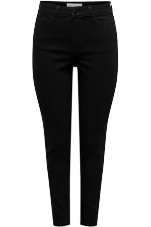 JDY Damen MOON HW SK ANK BLK DNM Jeans, , M / 32L