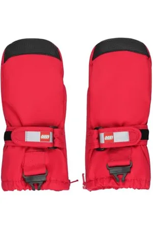 KABOOKI Unisex LWARIPO 703-MITTENS W/MEM. Fäustlinge, Red, 80
