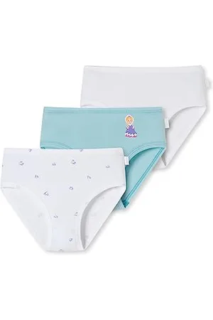Schiesser Mädchen 3 Pack Slips Unterwäsche Feinripp - 100% Organic Bio Baumwolle - Größe 92 bis 140, , 98