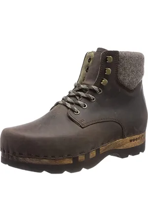 Woody Herren Moritz Stiefelette, Fettleder, Kaffeebraun, 43 EU