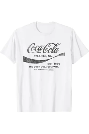 Coca-Cola Coca Cola Drink 1886 Schwarzer Text T-Shirt