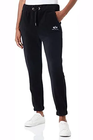 Alpha Industries Damen Basic Jogger Polar Fleece Jogginghose Trainingshose, Black, S