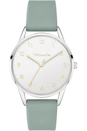 Tamaris Damen Analog Quarz Uhr mit Silikon Armband TT-0118-PQ