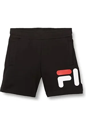 Fila Unisex Kinder BAJAWA Classic Logo Shorts, Black, 122/128