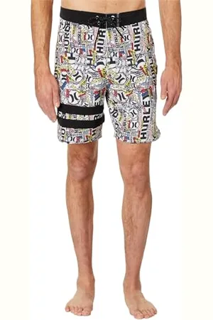 Hurley Herren Phantom-ECO 25TH S1 Block Party 18" Boardshorts, , 32