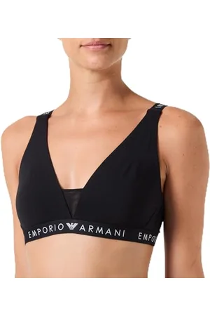 Emporio Armani Damen Iconic Logoband Bralette BH, , M