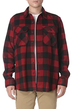 Wrangler Herren Fleece hemdjas met lange mouwen Button Down Shirt, , S EU
