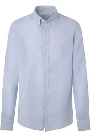 Hackett Herren Garment DYE Linen B Hemd, , 3XL