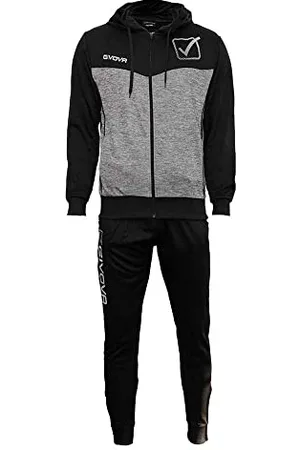 Givova Unisex Acétate Trikot und Fußballshorts, Noir/gris foncé chiné, S