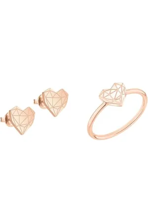 liebeskind Damen-Ohrstecker Edelstahl LJ-0309-E-11 & Ring LJ-0866-R-56 IP