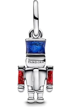 PANDORA Moments Beweglicher Nussknacker Charm-Anhänger aus Sterling Silber mit Zirkonia, Kompatibel Moments und ME Armbänder, 793583C01