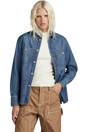 G-Star RAW Damen Regular Denim Hemd, , S