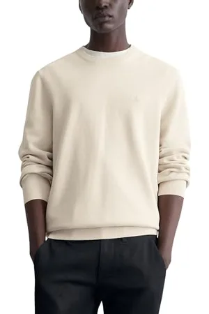 Marc O’ Polo Marc OߴPolo Herren Pullover aus Bio-Baumwolle Regular Fit, Cremefarben , M