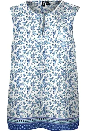 VERO MODA Damen Vmmilan Sl Button WVN Top, , S EU