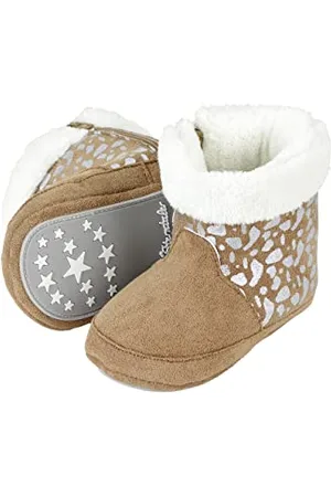 Sterntaler Mädchen Baby Stiefel Babystiefel Silberprint, , 22 EU