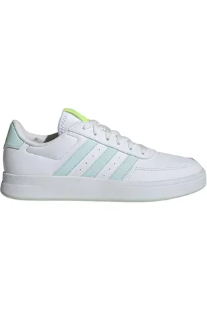 adidas Damen BREAKNET 2.0 Shoes Schuhe, Cloud White/Halo Mint/Lucid Lemon, 36 2/3 EU
