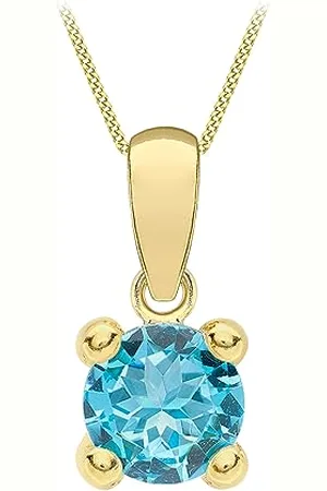 Amazon Halskette mit Anhänger aus 9-karätigem Gold mit Geburtsstein für Dezember (ehemals Amazon Collection)