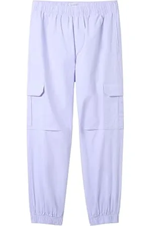 TOM TAILOR Mädchen Kinder Loose Fit Cargo Parachute Hose, happy lilac, 128
