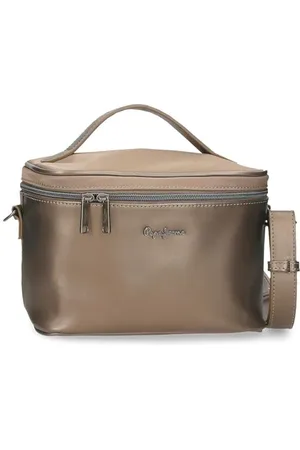Pepe Jeans Ruby Kulturbeutel, anpassbar, mit Umhängetasche, Beige, 31 x 21 x 15 cm, Polyester und PU, 6,02 l, von Joumma Bags, Beige, Talla única, Verstellbare Kosmetiktasche mit Schulterriemen