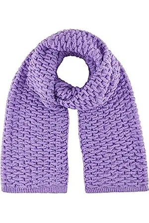 TOM TAILOR Damen 1038051 Basic Schal mit Struktur, 32255-lilac, OneSize