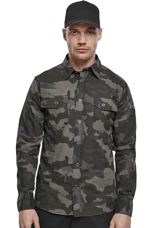 Brandit Slim Fit Shirt Long Sleeve, Farbe: , Größe: XL