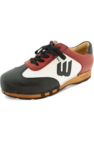 Woody Herren Niki Clog Sneaker, Cervo Nero-Rosso, 41 EU