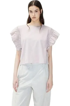 Sisley Damen T-shirt 3airl101p T Shirt, Antique Pink 18g, S EU