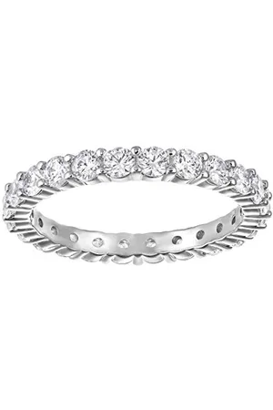 Swarovski Vittore XL Ring, Weiss, Rhodiniert