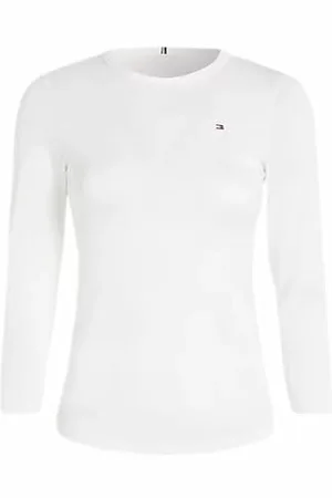 Tommy Hilfiger Damen Langarmshirt 1985 Slim Slub Basic, , 3XL