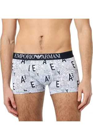 Emporio Armani Herren Stretch Cotton All Over Bold Trunks, , XL