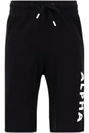 Alpha Industries Herren Jersey Shorts, Black, S