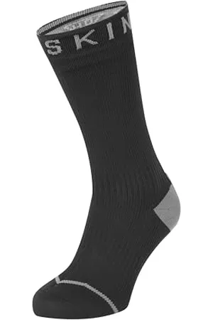 Sealskinz Unisex All-weather Socke-2019088431 Allwetter Socke, Schwarz/grau, S EU