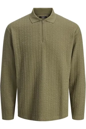 JACK & JONES Jprblaethan Ls Zip Polo Sn Pls