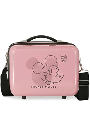 Disney Mickey Outline Kulturbeutel, anpassbar, mit Umhängetasche, rosa, 29 x 21 x 15 cm, starr, ABS 9,14 l
