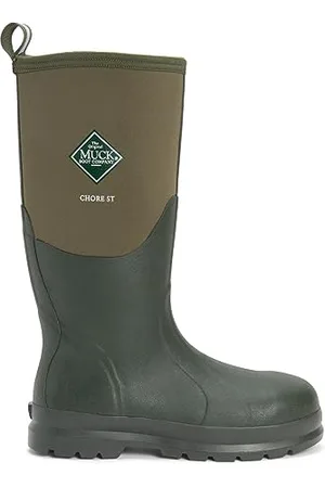 Muck Unisex Erwachsene Chore Steel Toe Sicherheits-Gummistiefel, Grün (Moss Stmg)