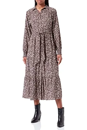 Garcia Damen Dress Kleid, Black, XXL