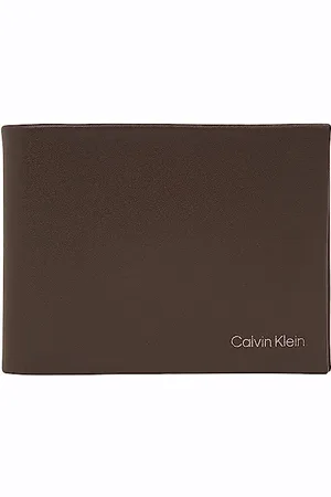 Calvin Klein Herren Portemonnaie Concise Bifold Klein, Braun (Java), Onesize