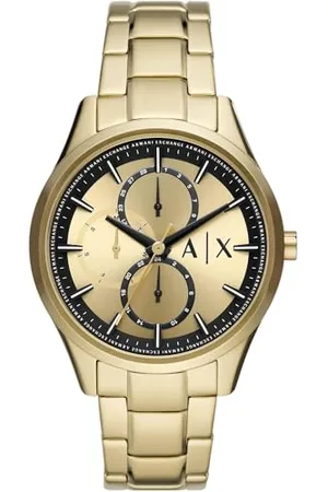 Armani Exchange Herrenuhr , QuarzMultifunktionswerk, 42MM GoldEdelstahlgehäuse mit Edelstahlarmband, AX1866