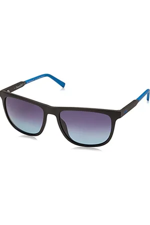 Timberland Herren TBA9269, Casual Sonnenbrille aus Leichtem Metall, Quadratische Linsenform, Rauchgraue Polarisierte Gläser, Mattes Schwarz, , 58
