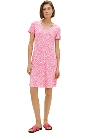 TOM TAILOR Damen Jersey Kleid mit Muster