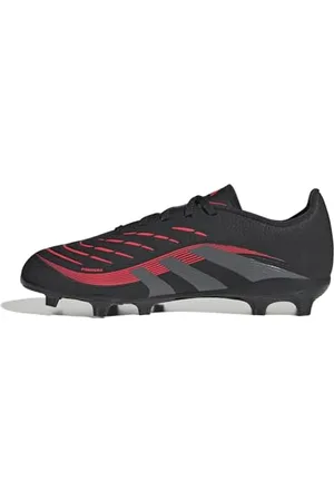 adidas Predator League Firm Multi Ground Football Boots Kids Fußballschuhe, Core Black/Grey Four/Lucid Red, 30.5 EU