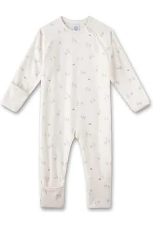 Sanetta Mädchen-Strampler | Praktischer und bequemer Strampler aus Baumwoll-Nicki für Mädchen. Baby Overall 056